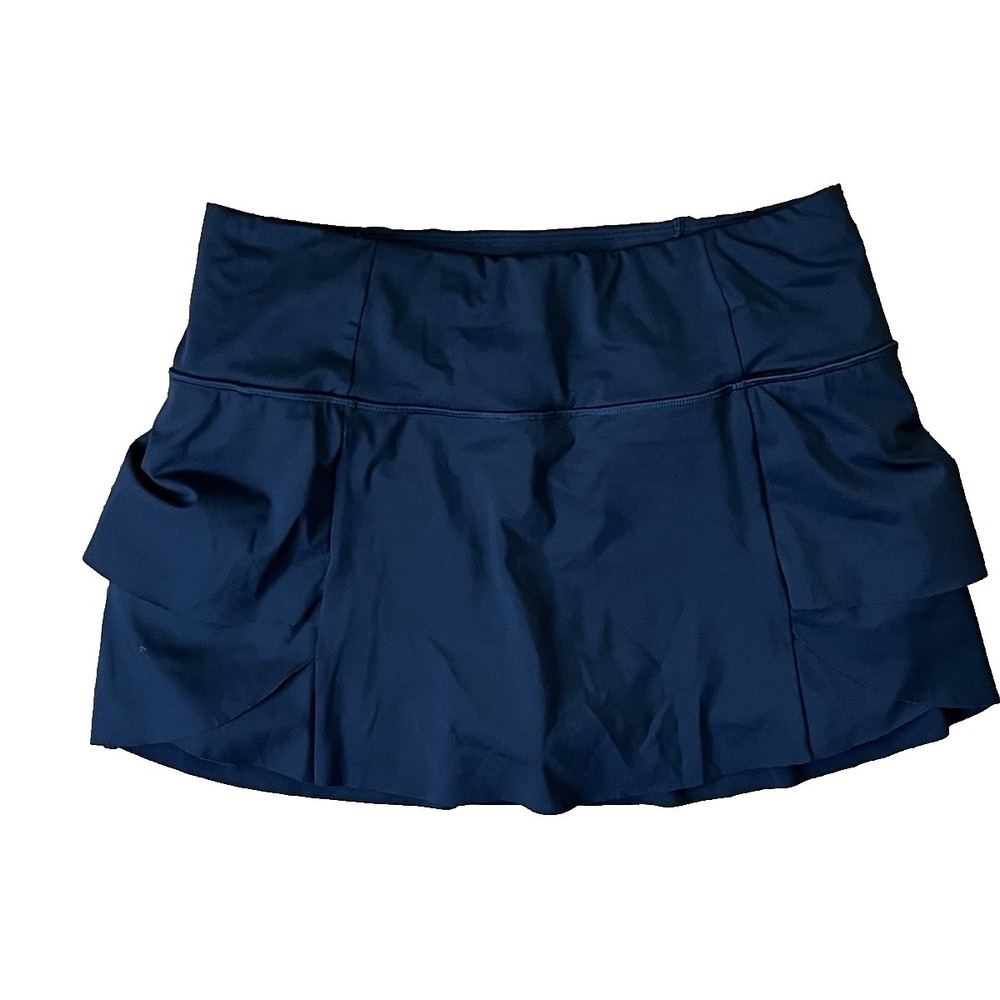 Athleta Momentum Black Tennis Zip Pocket Athletic Skort Women's Medium